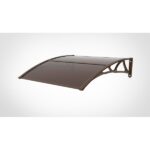 Copertină de Ușă din Aluminiu + Plexiglas 2,7 mm - 100 x 150 cm - imagine 2