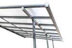 Pergola pentru perete, aluminiu + policarbonat 492 x 400 x 206 /275 cm - imagine 3